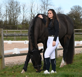 Pantalon d’équitation Compétition PHYSIO ARA Femme - BLANC