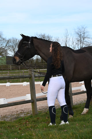 Pantalon d’équitation Compétition PHYSIO ARA Femme - BLANC