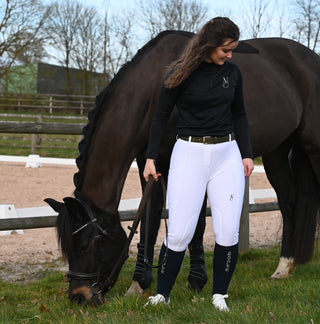 Pantalon d’équitation Compétition PHYSIO ARA Femme - BLANC