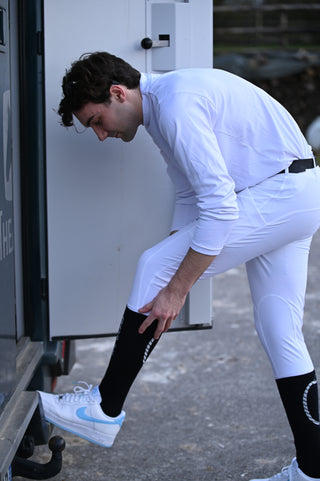 Pantalon d’équitation Compétition PHYSIO ARA Homme - BLANC
