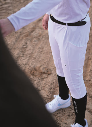 Pantalon d’équitation Compétition PHYSIO ARA Homme - BLANC
