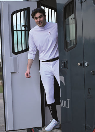 Pantalon d’équitation Compétition PHYSIO ARA Homme - BLANC