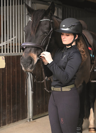 Pantalon d’équitation Entraînement PHYSIO ARA Femme - NOIR